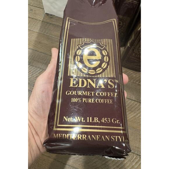 Edna's Regular Turkish Armenian Mediterranean Style Coffee - 1 LB 16oz - 6 Bags - Picture 4 of 6